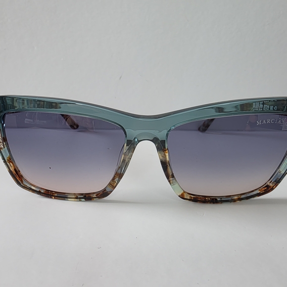 Marciano Teal and Tortoise Sunglasses - Picture 2 of 5